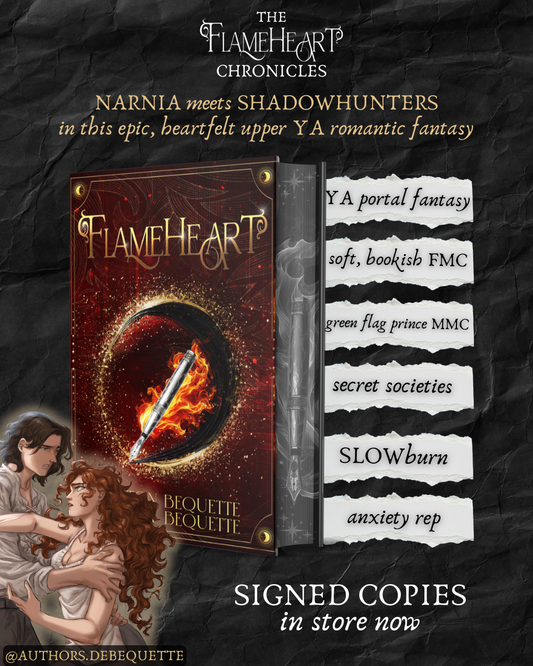If you would like a personalized signed copy of Flameheart and Ashfall, just send a message to place an order!